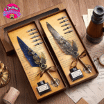 Luxury Vintage Calligraphy Feather Dip Pen Set in Pakistan