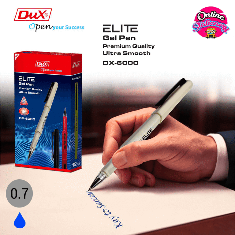Dux Elite Gel Pen 0.7mm Blue Ink - online Stationery Shop Pakistan