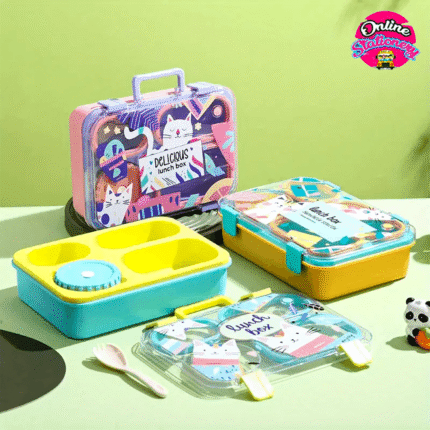 4 Compartment Hello Kitty Lunch Box – Style 8