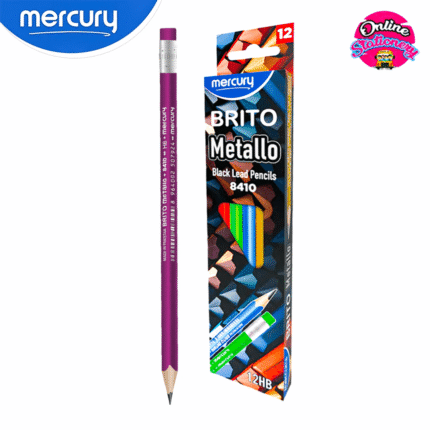 Mercury Metallo Lead Pencil Box 12Pcs