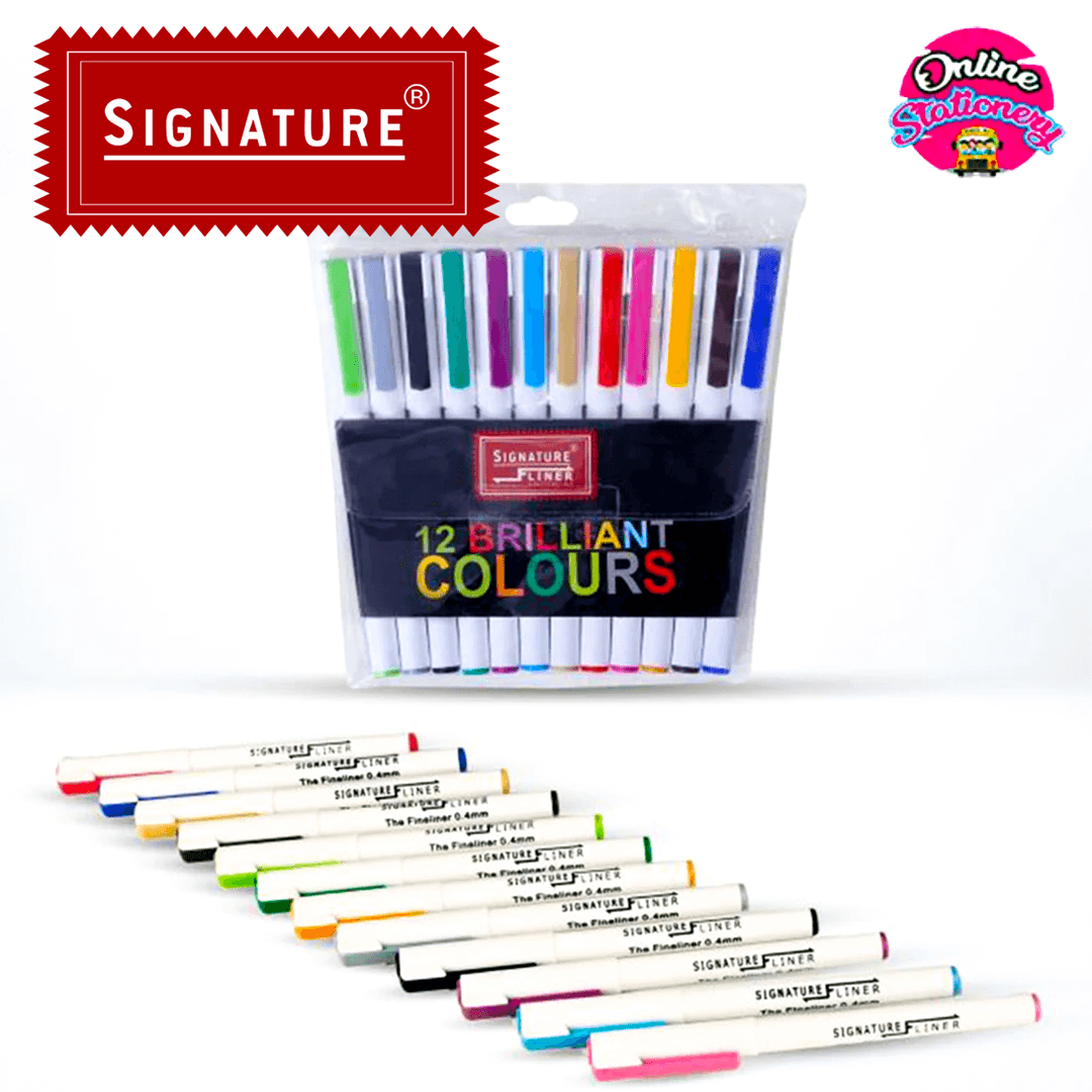 Signature Color Fineliner Pen 0.3mm Set