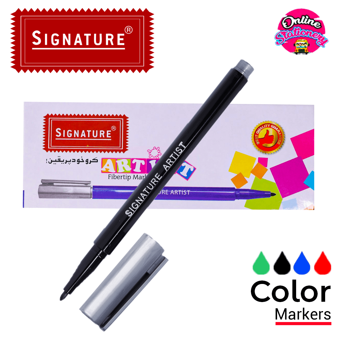 Signature Artist Sketch Markers Box