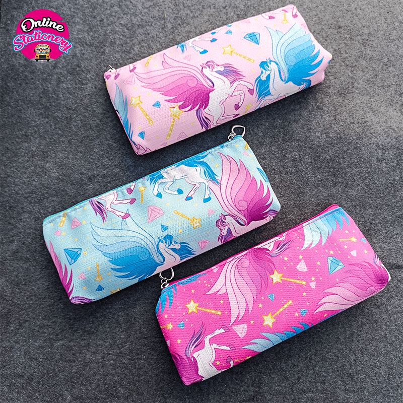 Cute Glitter Shine Unicorn Pencil Case