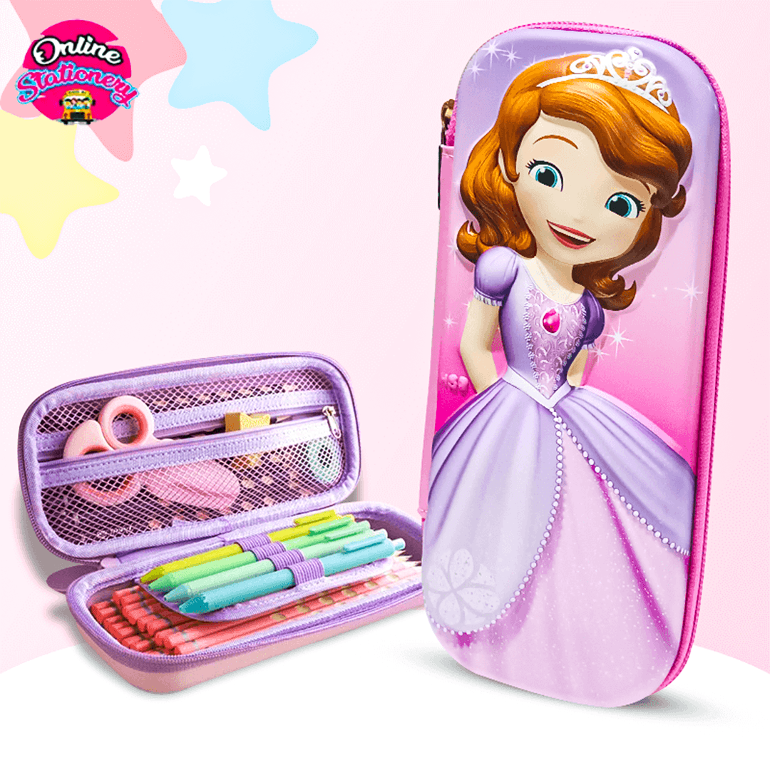 3D Princess Sophia Pencil Case Pouch