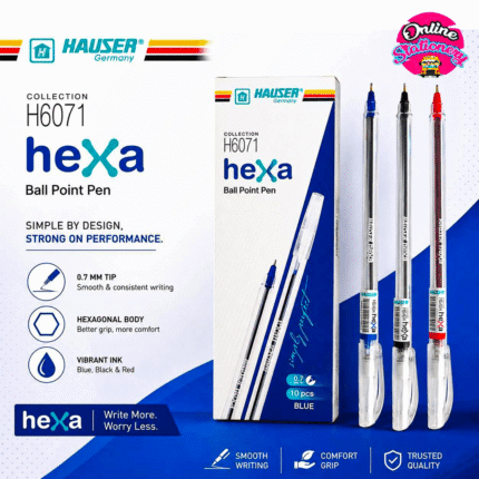 Hauser Hexa Ballpoint Pen 0.7mm Box