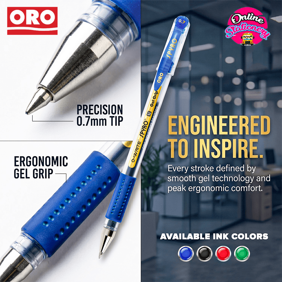 ORO Waterproof Spyro Gel Pen 0.7mm