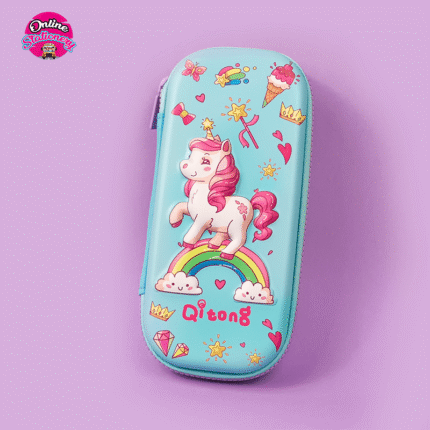 3D EVA Unicorn Pencil Case Pouch
