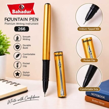 Bahadur Metal Fountain Pen 266