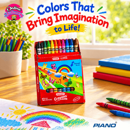 Piano Wax Crayons 12Pcs