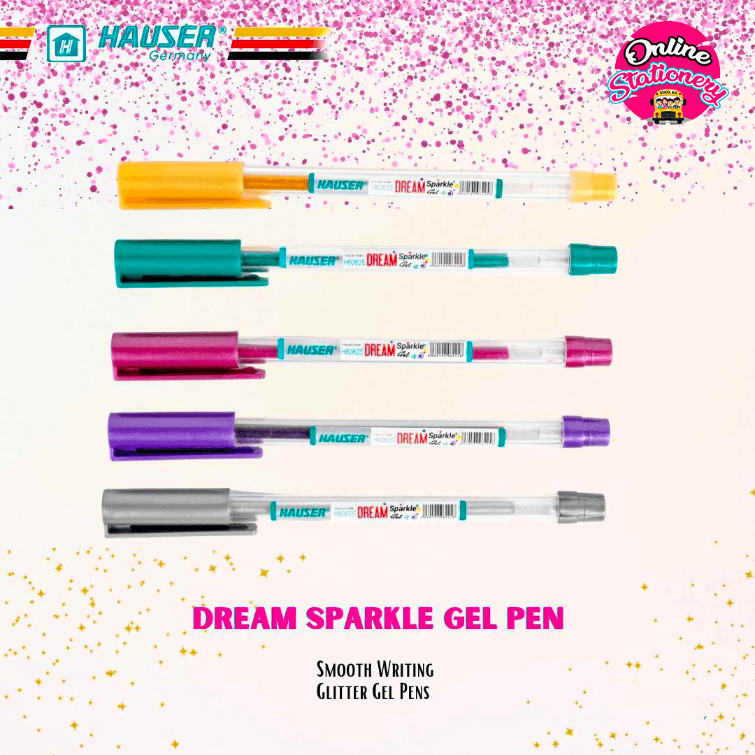 Hauser Dream Metalic Gel Pen 5Pcs
