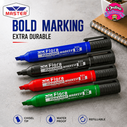 Master Flora Chisel Permanent Markers