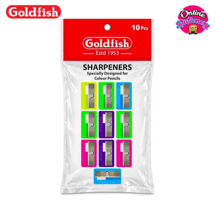 Goldfish Fluorescent Pencil Sharpener 10pcs