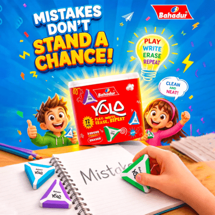 Bahadur YOLO Erasers Box 72 Pcs