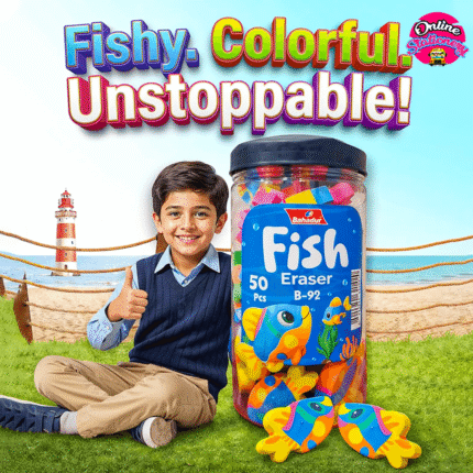 Bahadur Fish Erasers Box 50 Pcs