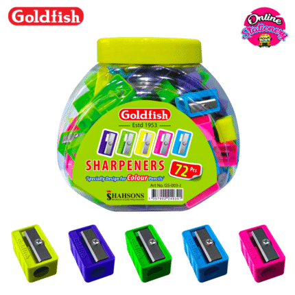 Goldfish Fluorescent Pencil Sharpener 72pcs