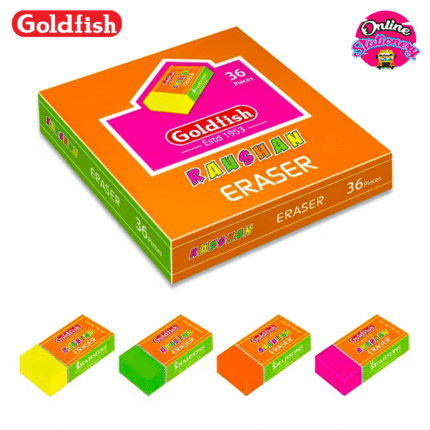 Goldfish Raushan Erasers Box 36pcs