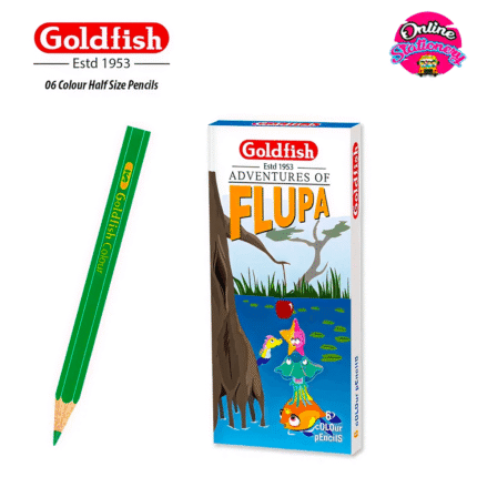 Goldfish FLUPA Half Color Pencil 6Pcs