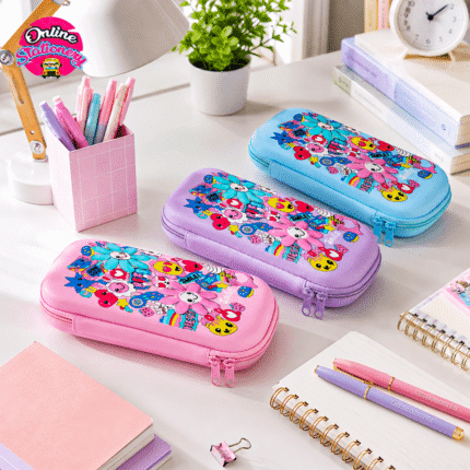 3D EVA Roses and Emojis Pencil Case Pouch- Style 2