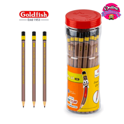 Goldfish Autocrat HB Pencils Jar 48Pcs