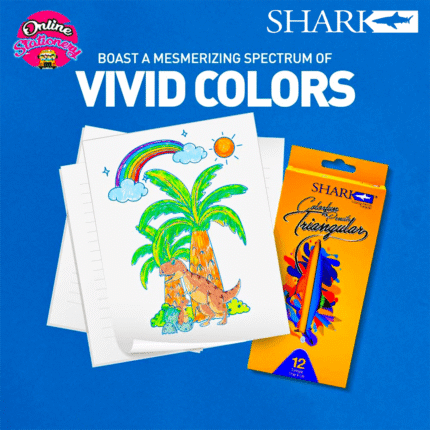 Shark Hexagonal Color Pencils 12Pcs
