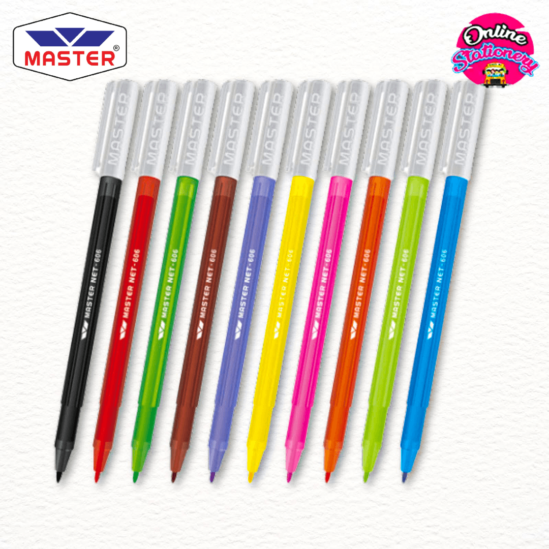 Master Fiber Tip Color Markers 10pcs