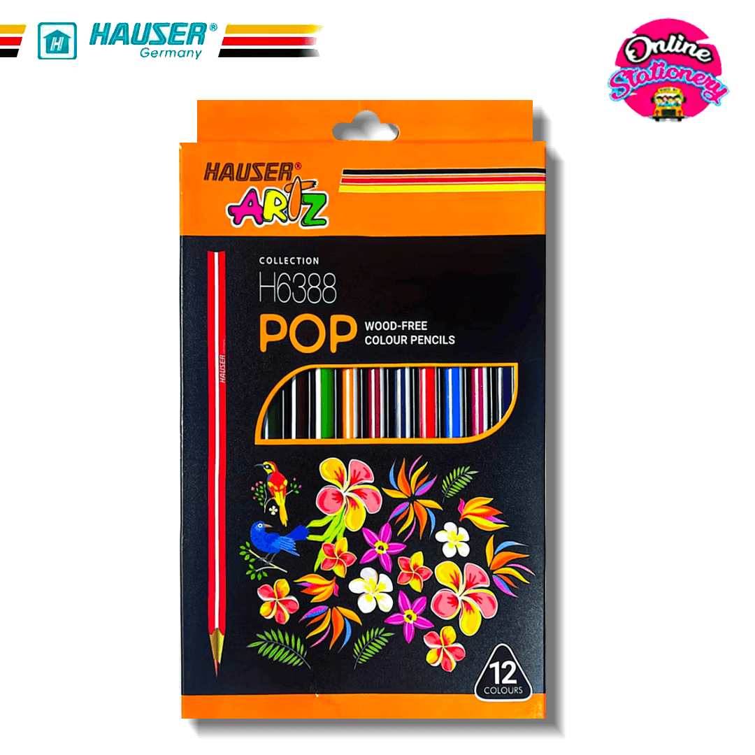 Hauser Pop Color Pencils 12Pcs
