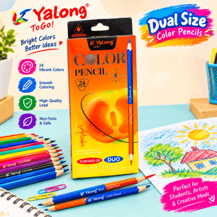 Yalong Dual Side Colored Pencils Set 12Pcs