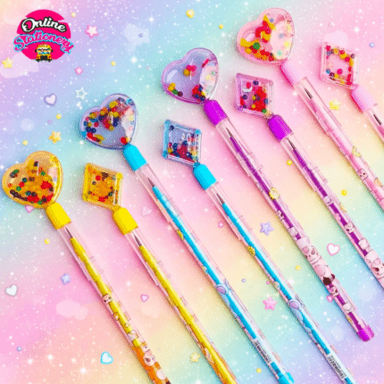 4 Pcs – Cute Multi Beads Lead Pencils