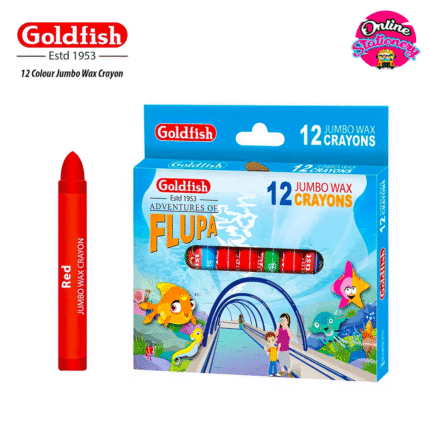 Goldfish FLUPA Jumbo Wax Crayon 12Pcs