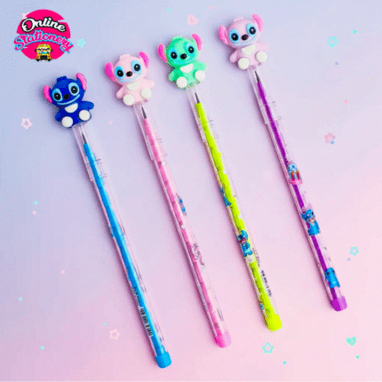 4 Pcs – Cute Stitch Animal Lead Pencils