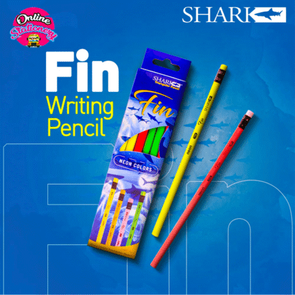 Shark Fin Neon Lead Pencils Pack of 12