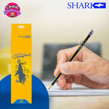 Shark Hexagonal Lead Pencils Pack of 12