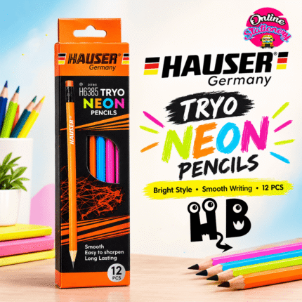 Hauser Neon Lead Pencils 12Pcs