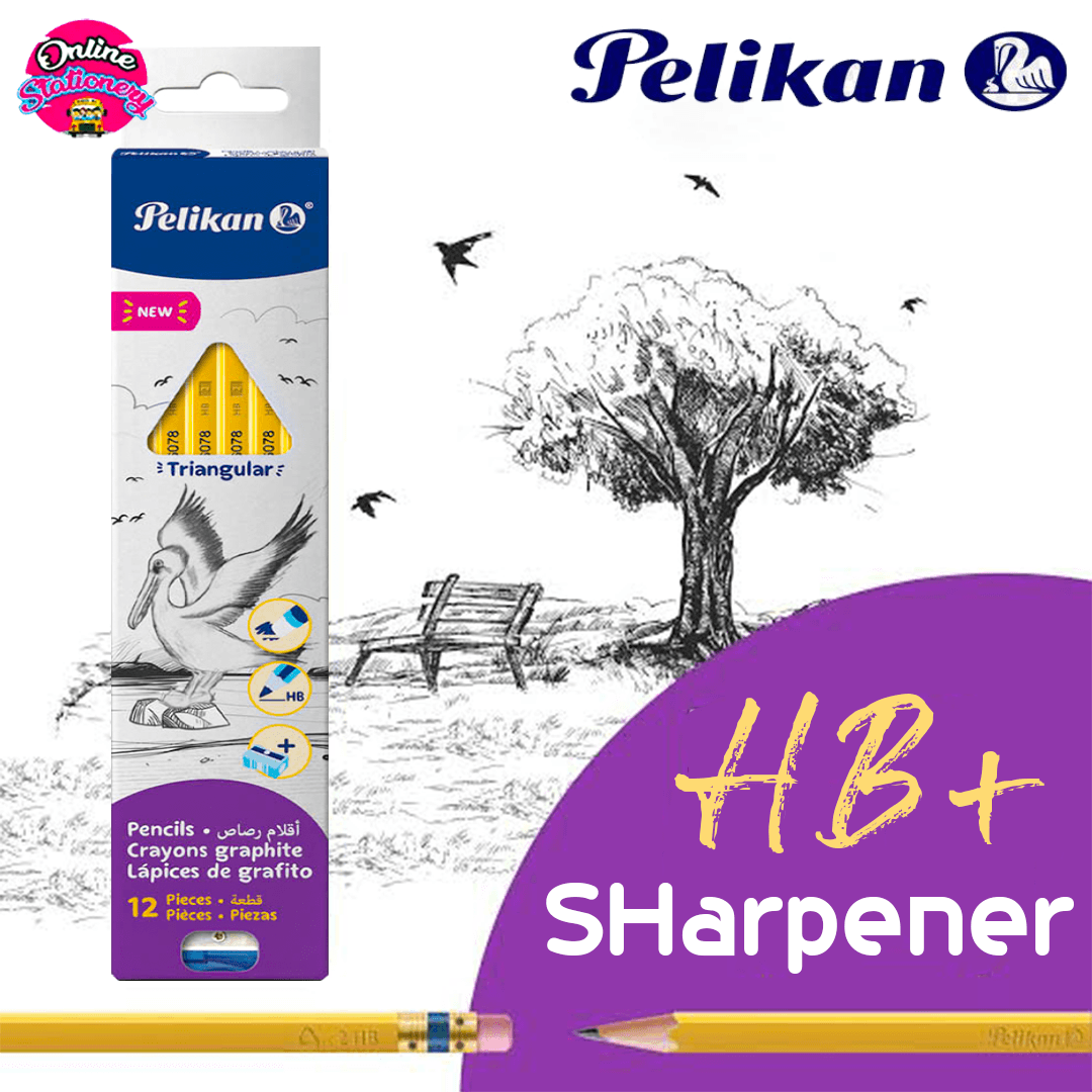 Pelikan HB Lead Pencils With Sharpener 13Pcs