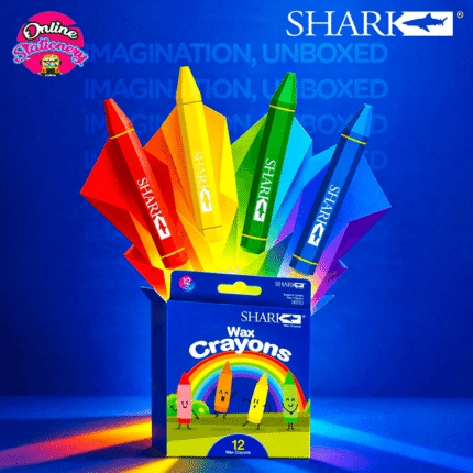 Shark Wax Crayon Set 12Pcs