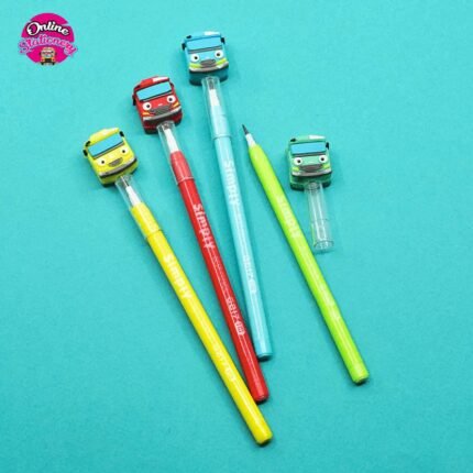 4 Pcs - Cute Bus Lead Pencils