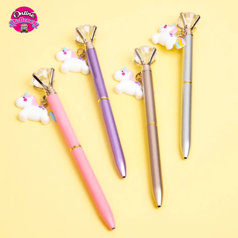 Cute Unicorn Style Diamond Ballpen